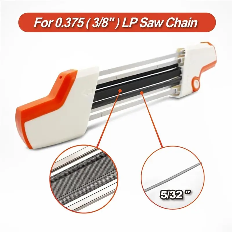 WCS-2-In-1 Chainsaw Sharpener For Pitch 1 Cm (1 Cm) - File Diameter 5/32 Inch (4.0 Mm), Easy-File Chainsaw Sharpener