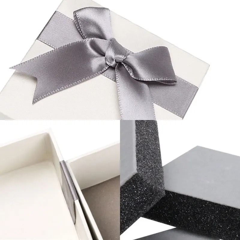 Multi Size White Square Kraft Jewelry Packaging Box Gift Bag Box For Wedding/Birthday Party Favor Supplies Candy Chocolate Boxes