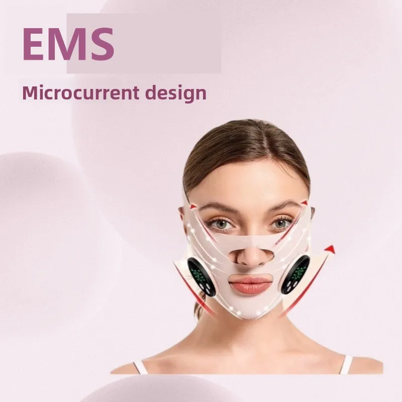 New V-Face Lifting Massager Tightening Mask Micro Current Beauty Equipment Facial Roller for Skin Tightening And Wrinkle Reducti