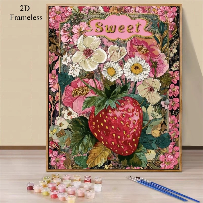 Diy Elektronik - Paint By Number Sweet Style Strawberry