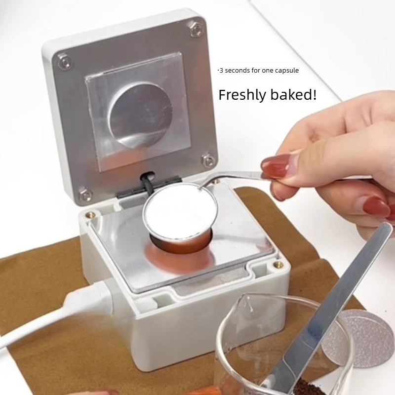 

Минималистичные алюминиевые капсулы для кофе, термозапечатываемая пленка для MiiXiang, профессиональный запайщик для кофейных капсул DIY