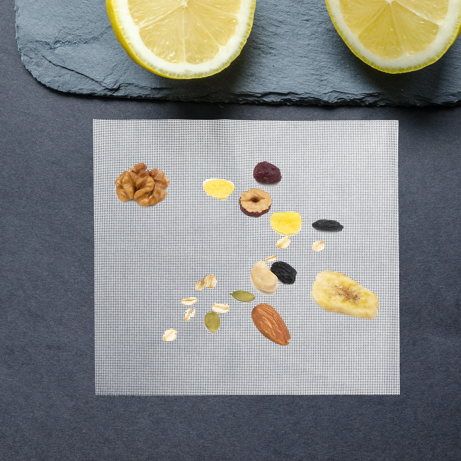 5Pcs Silicone Dehydrator Sheets Nonstick Surface 37x40cm Food Dryer Mats Heat Resistant Reusable for Purees Scones