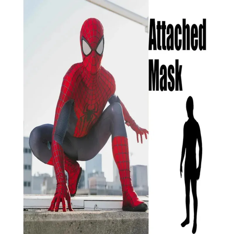 ♥   Nuevo Disfraz de Spiderman TASM para Hombre, Halloween 2025, Traje de Superhéroe Zentai, Mono Completo para Adultos y Niños # ★   Casa del Oso