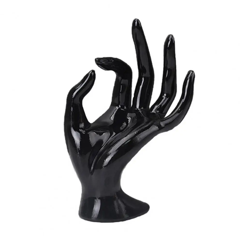 Necklace Organizer Rack Gesture Jewelry Holder Gesture Jewelry Display Holder Hand-shaped Modern Plastic Desktop Organizer Heavy