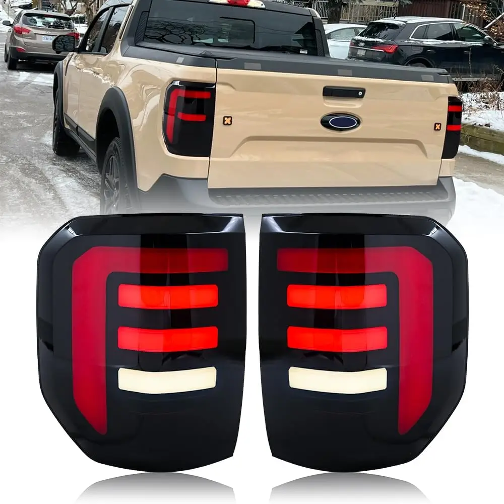 

1Set LED Tail Lights Assembly for Ford Maverick 2022 2023 2024 LED Taillights Upgrade Option Turn Signal Trunk Rear Brake Lamps