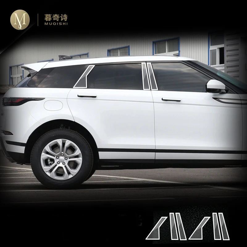 For Land Range Rover Evoque 2020-2023 Car Exterior PPF transparent Paint protective film TPU Anti scratch BC Window pillar strip