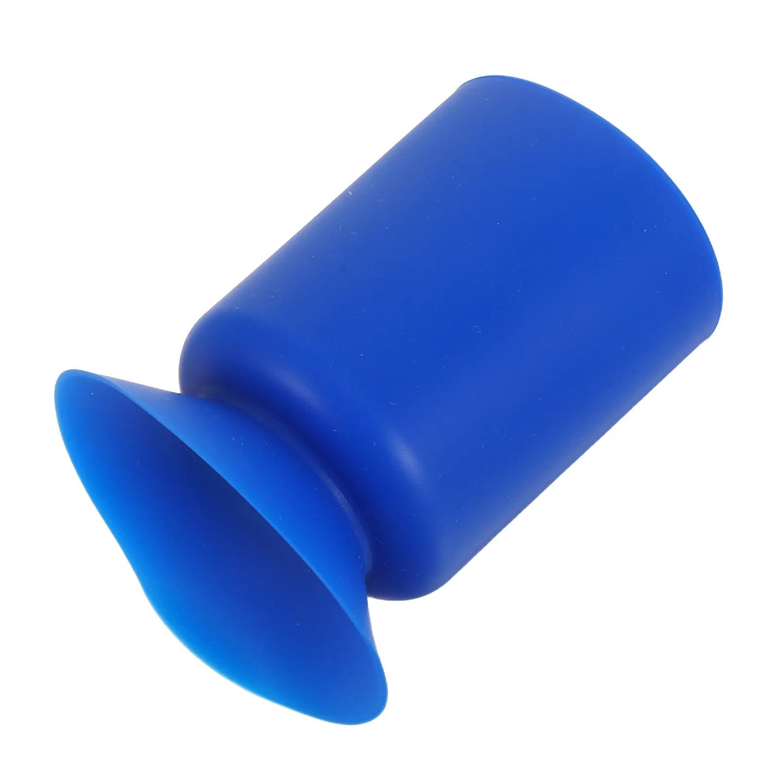 Silicone Brush Storage Box Suction Cup Pen Holder Makeup Brush Organizer Pencil Cup Desk Stationery Desktop Blue