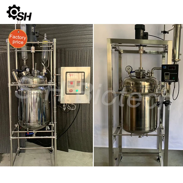 Professional Manufacturer's 5L Stainless Steel Reaction Kettle Automatic Grade Pressure Vessel Engine Motor Pump Good Quality