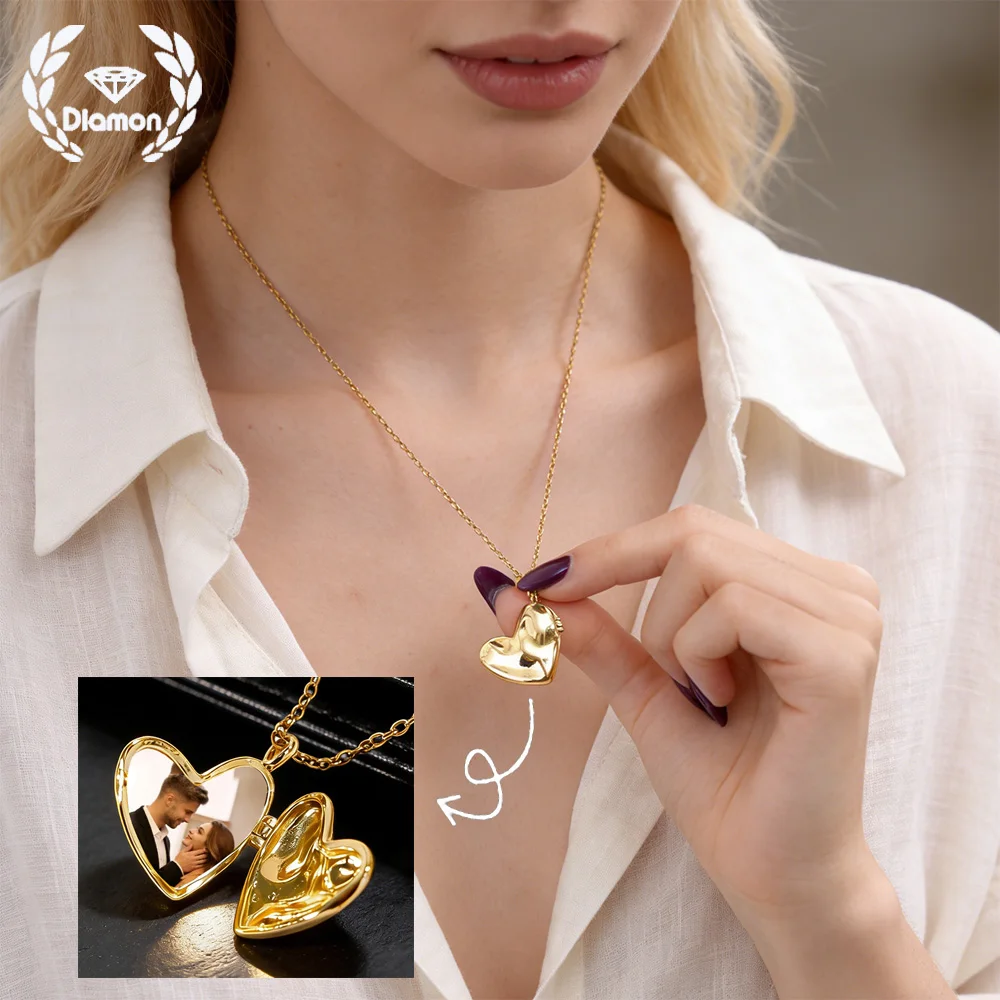 

Кулон-сердце с фотографией на заказ, цветной, женское украшение, памятный подарок для женщин, пар, на День святого Валентина, годовщину, подарок любви
