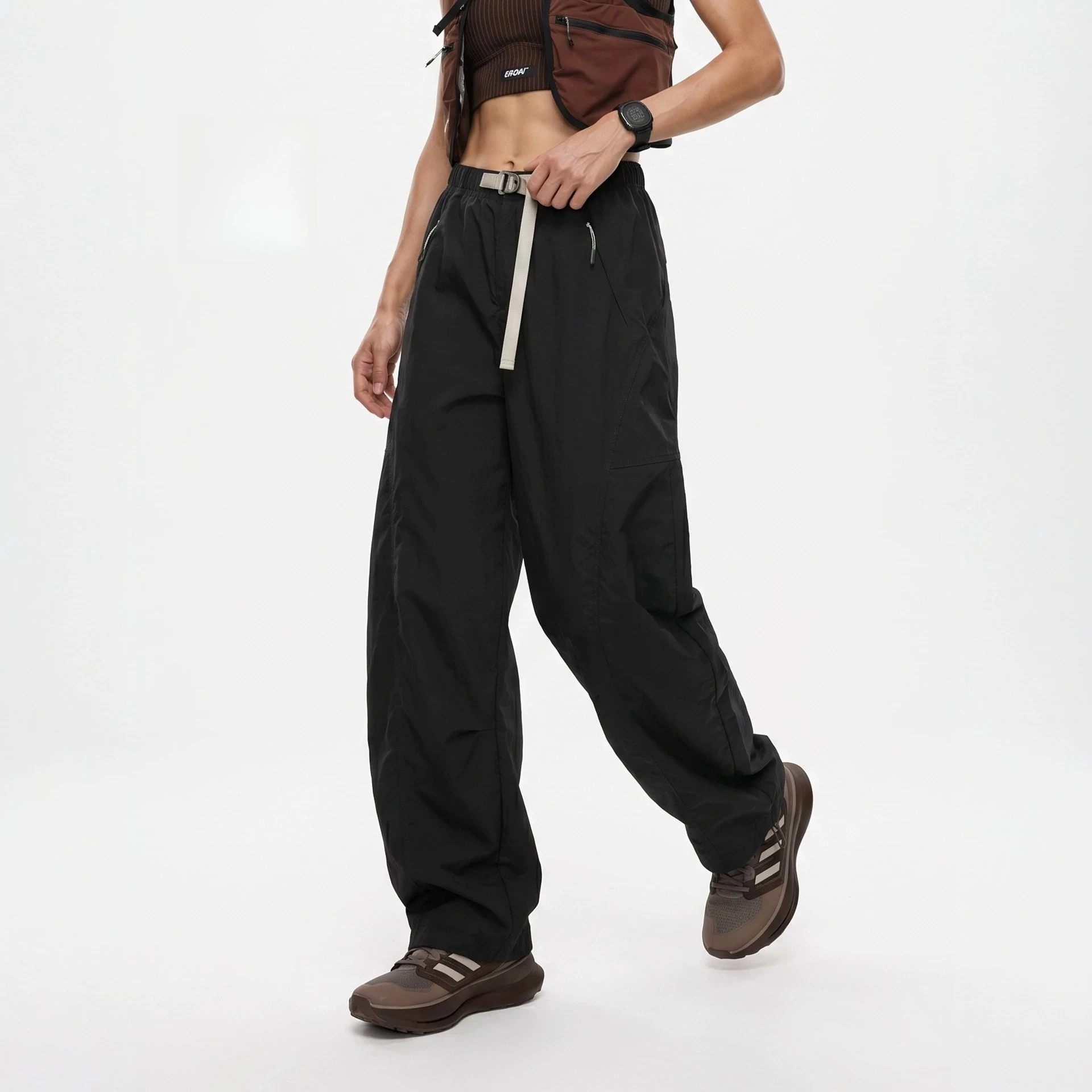 Outdoor Mountain Style Curved Pants 2026 Summer New Quick-Dry Lightweight Wide-Leg Casual Trousers