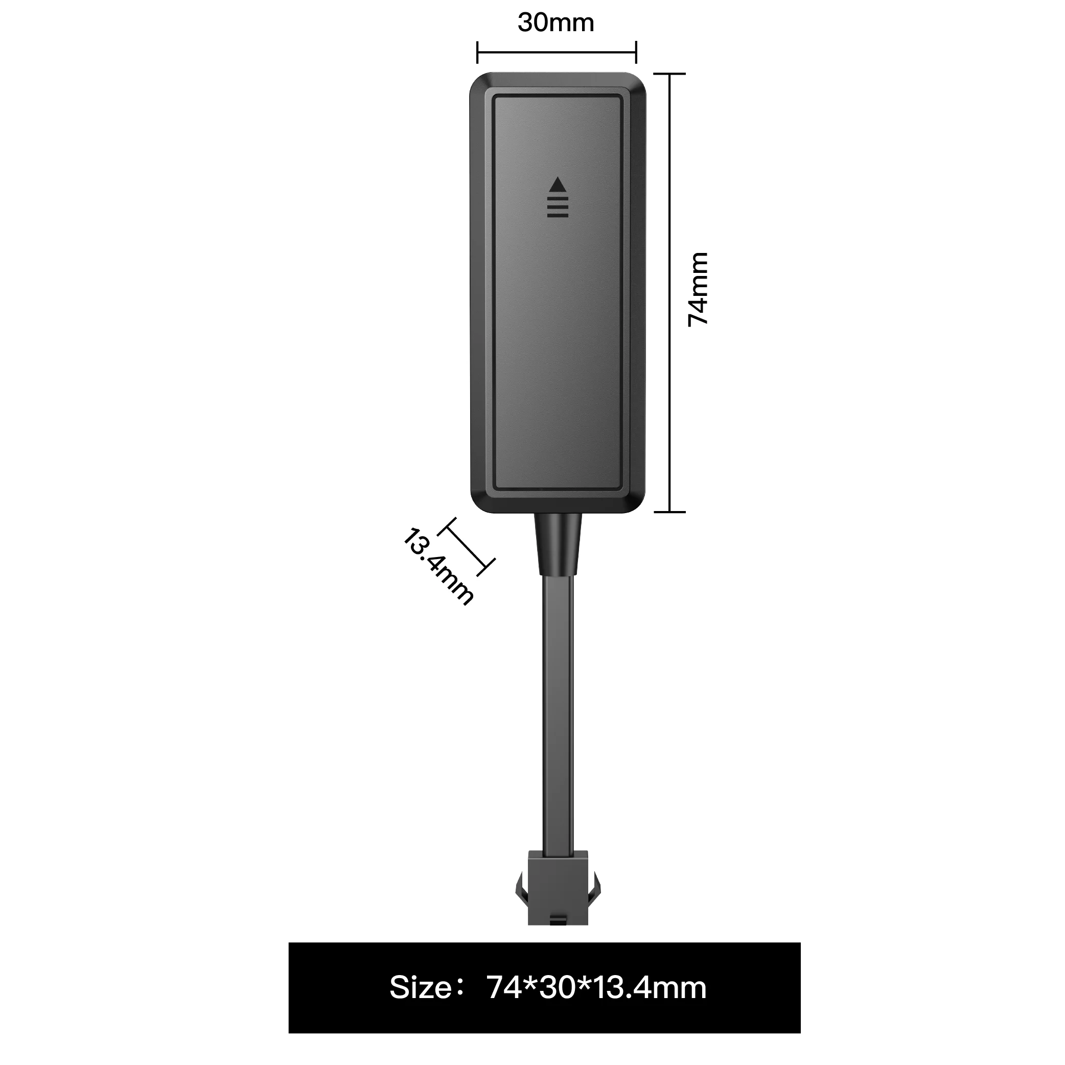 ZOOBII A18 Real-Time GPS Tracker with 4G Network Dashboard Placement SOS Vibration Alert Compatible with IOS/Android/PC