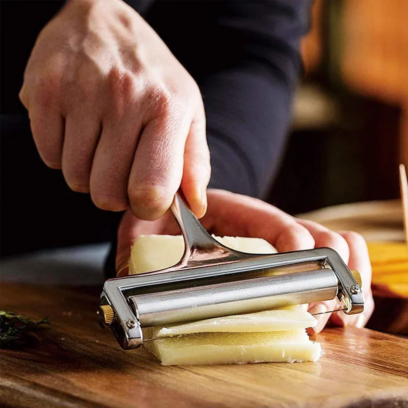 Affettatrici per formaggio Spessore regolabile Taglia formaggio pesante con fili per burro di formaggio morbido semi-duro 1-4 fili da taglio inclusi