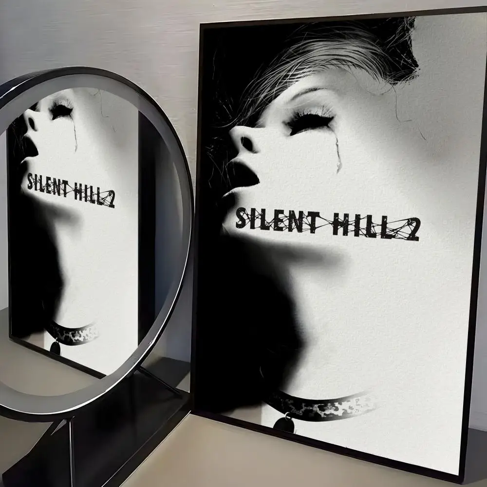 Klassisches Spiel S-Silent Hill 2 Poster, moderne minimalistische Wandkunstdrucke für Schlafzimmer, Wohnzimmer, Heimdekoration, Inneneinrichtung, Geschenk – Detail 7