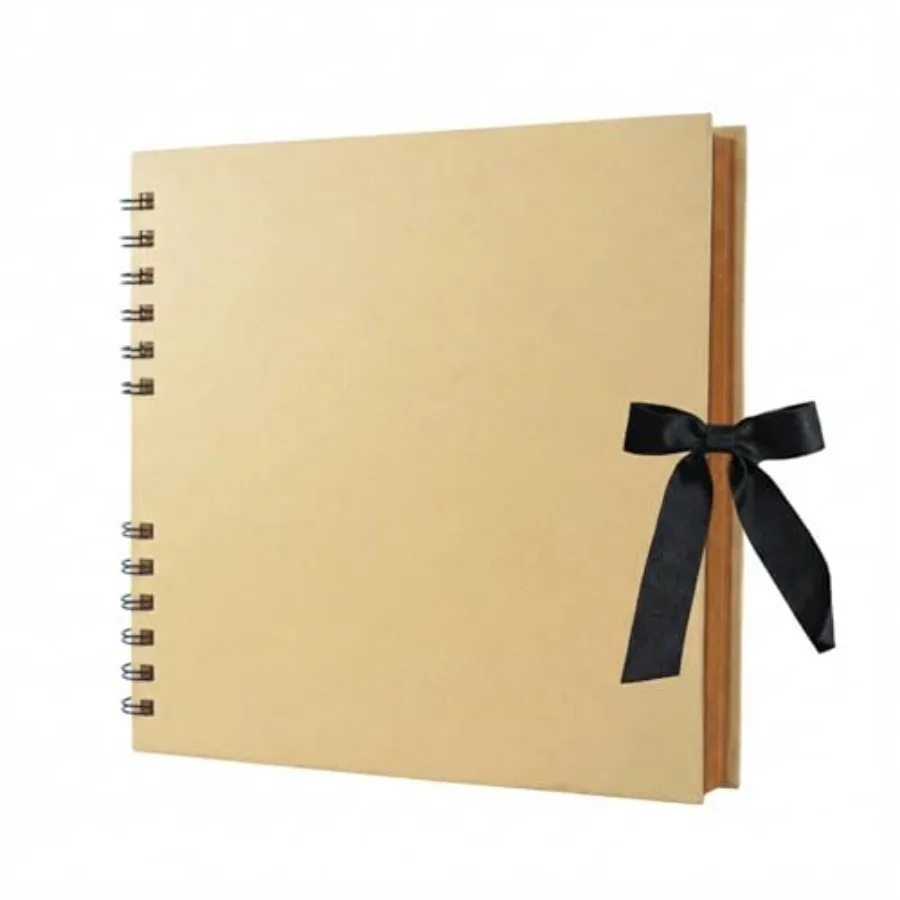 

Scrapbook Album, 8 x 8 Inch Scrap book, 60 Blank Pages Scrapbooks, Hardcover Photo Album Scrapbook, Kraft Paper Memory Book, Tr