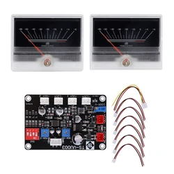 1set VU Meter TN-90A Power Amplifier Panel Audios Level DB Meter with Driver Board, BackLit,TS-DB90A-2Q 960uA