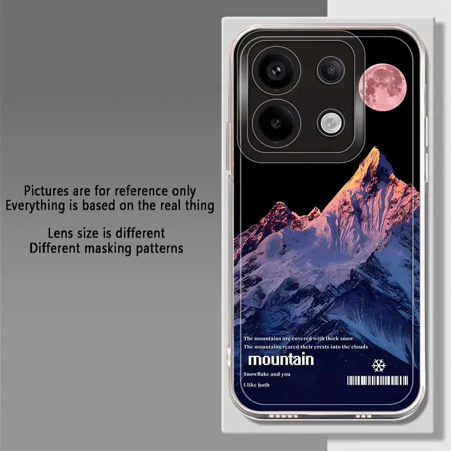 Funda suave Sunset Mountain Iceberg para Xiaomi Redmi A3x 13C 9A 14C 12C 9C 10C A5 A1 A2+