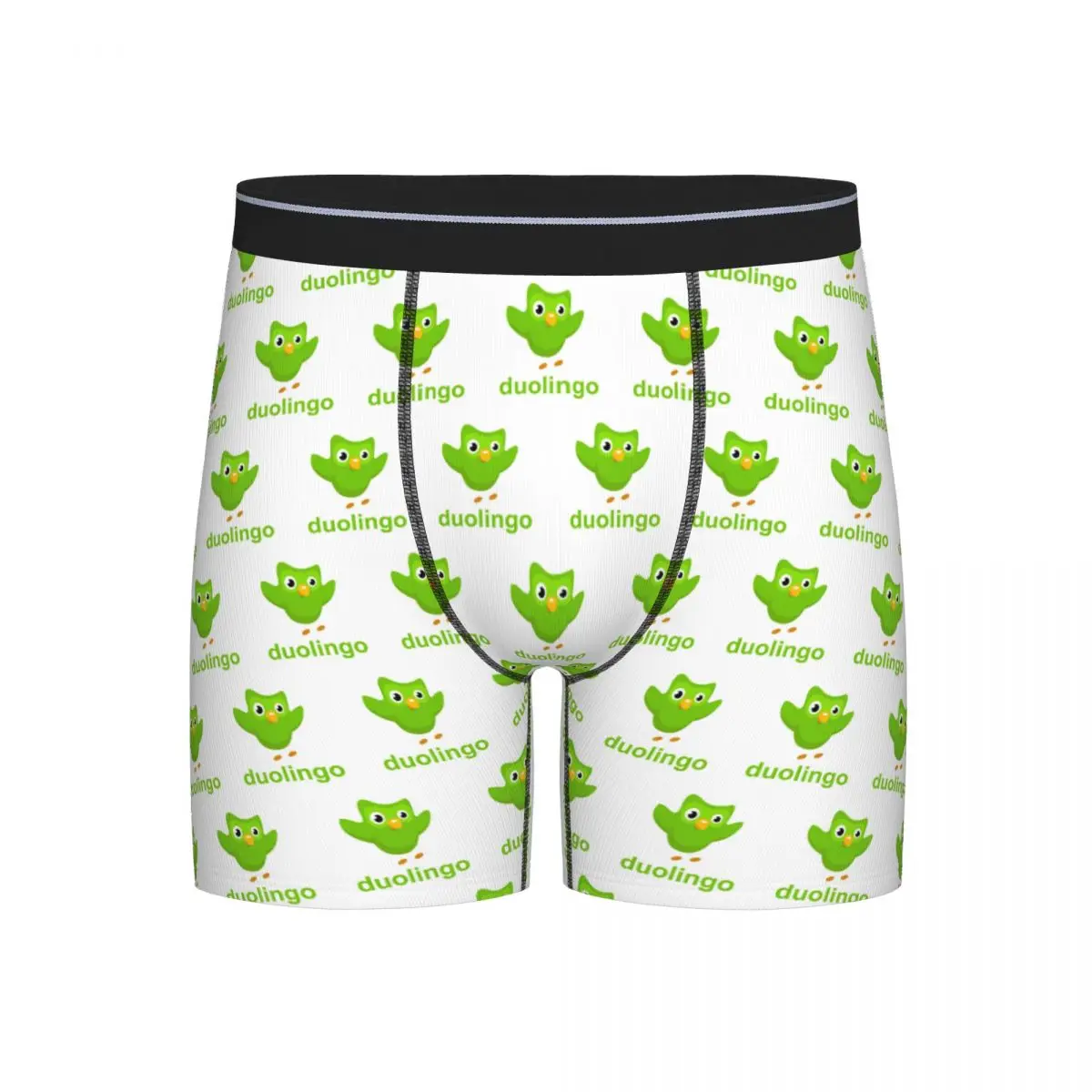 

Long Boxer Underpants Shorts Duolingo Owl Duo Panties Male Soft Underwear for Homme Man Boyfriend Gift