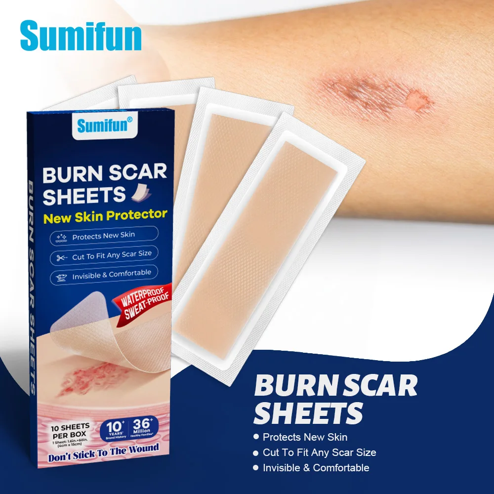 10Pcs/Box Gentle Silicone Skin Mark Maintenance Sticker Body Health Care