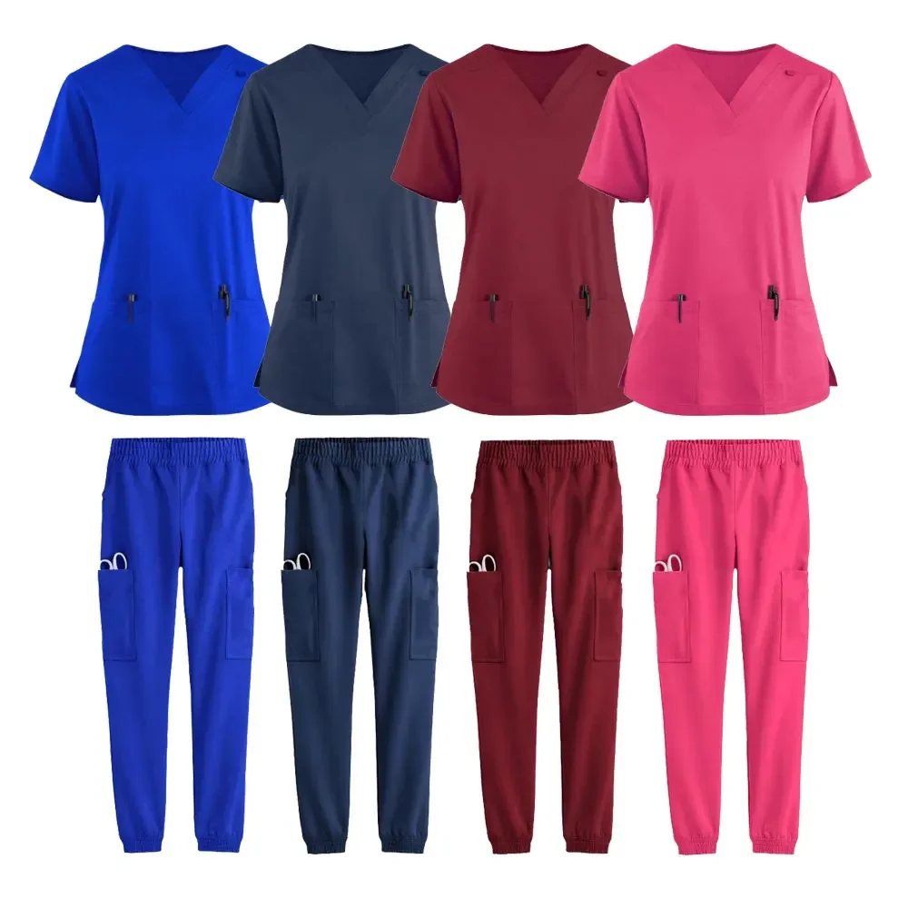 New Quick-Drying Medical Scrubs for Summer Thin Surgical Uniform for Women Nurse Breathable and Elastic Summer Medical Uniforms