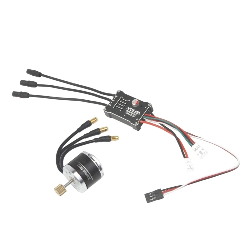  Improved 45A Brushless Motor Metal Construction Remote Car Upgrade Parts