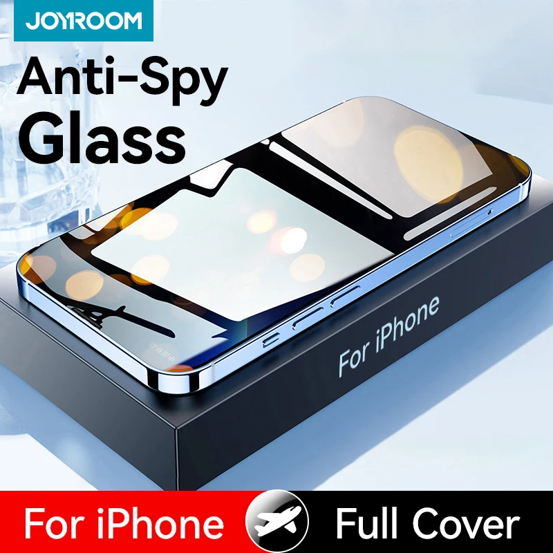 Joyroom 1/2pcs For iPhone 16 Pro Max Anti-spy Glass Full Cover Privacy Screen Protector For iphone 16 15 14 13 12 11 Pro Max