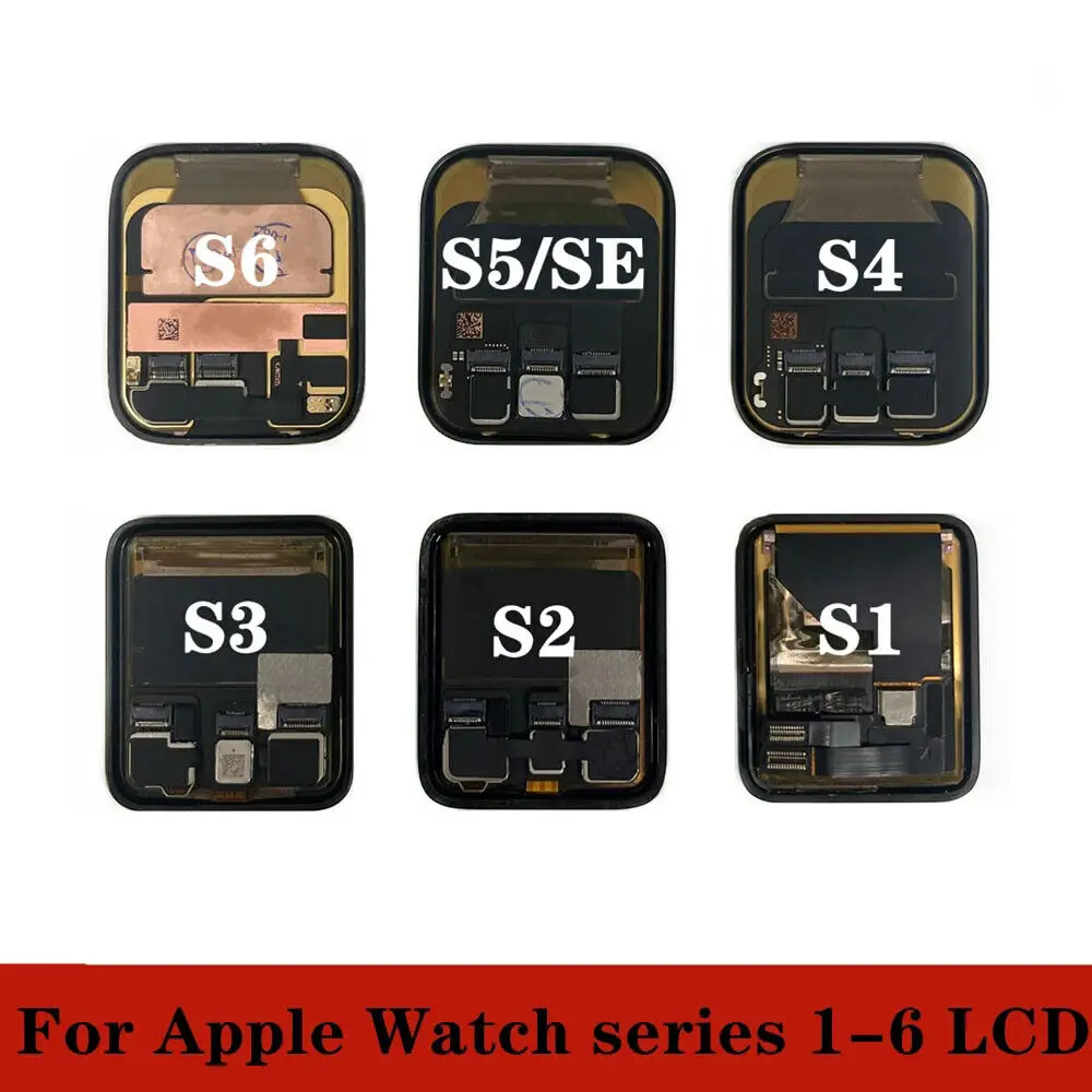 OLED Display For Apple Watch Series 1 2 3 4 5 6 7 3 GPS Cellular LCD Screen Digitizer Assembly For iWatch 38/42/40/44/41/45mm