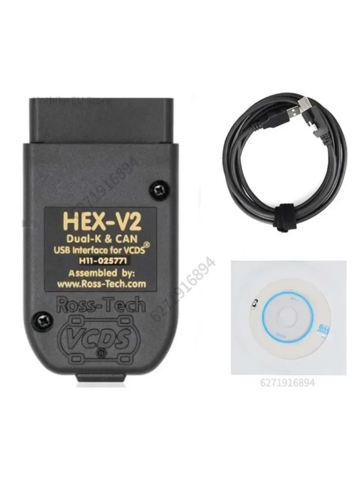 2026 plus récent VCDS 24.7 VAG Scanner outil câble OBD2 Diagnostic multilingue HEX V2 Wesheu VCDS VAG COM pour Audi SKODA VW voiture