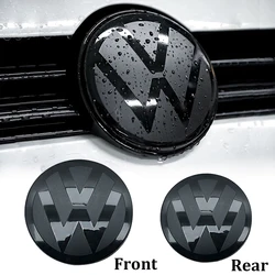 2pcs Volkswagen Front Grill emblem Auto Rear Trunk Lid Cover Logo Not Affect ACC Sticker For VW Golf 6/7/7.5/8 car accessories