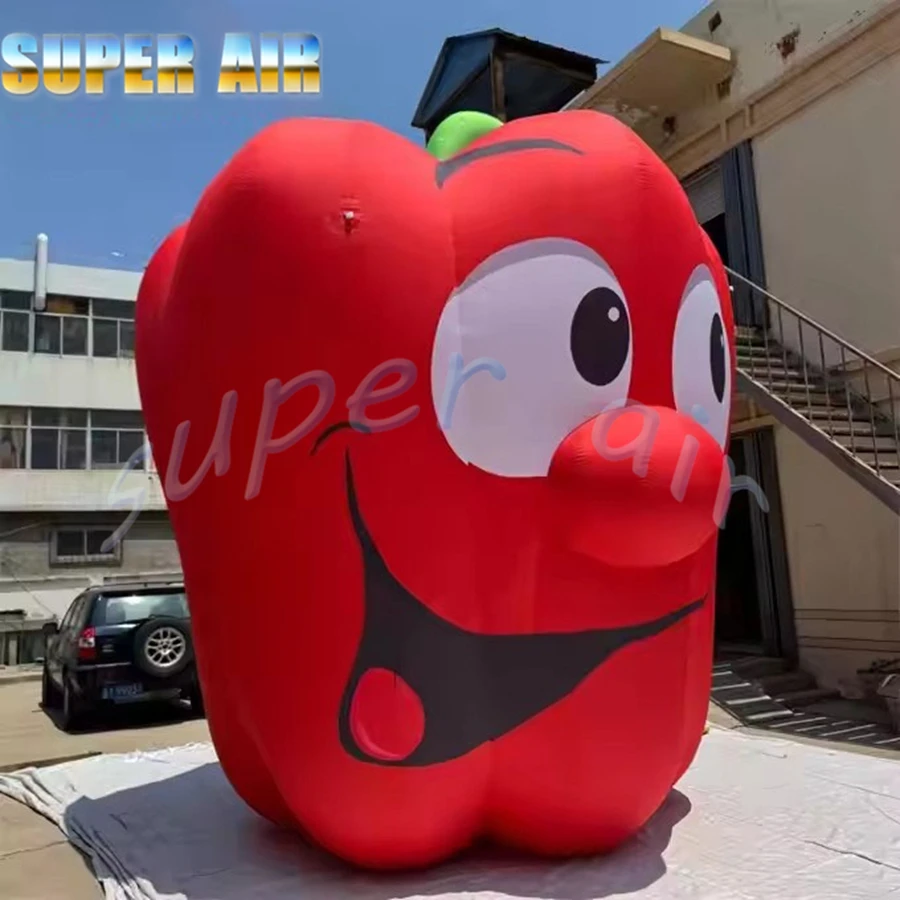 Nadmuchiwany model chili do dekoracji reklamowej na zewnątrz, na targi, do projektowania mody.