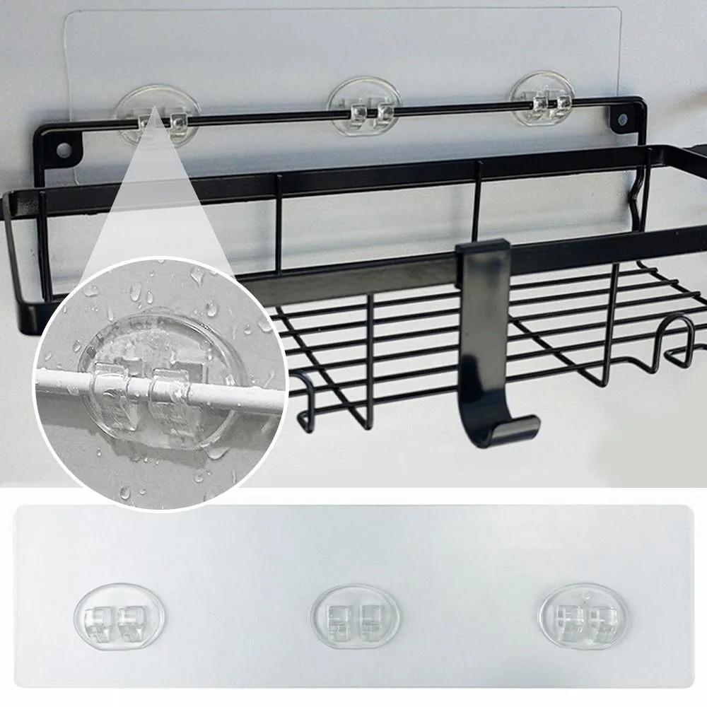 

Soap Holder Corner Hanging Adhesive Transparent Strong Replacement Shower Adhesive Wall Mounted Holder Bathroom Shower Hook