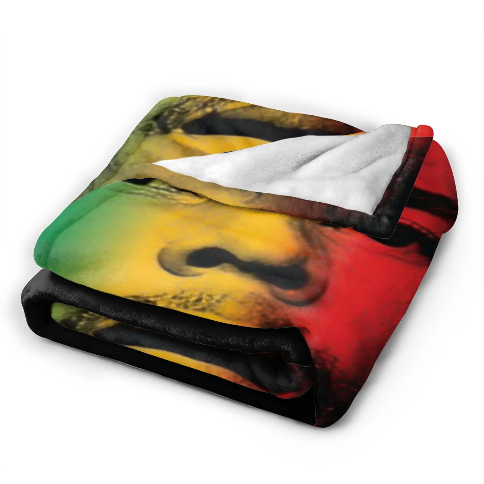 B-Bobs M-MarleyS One Love Flannel Blanket Winter  Warm Soft Bedding Throws for Boy Girl Home Decor Fluffy Bedspread Sofa Bed