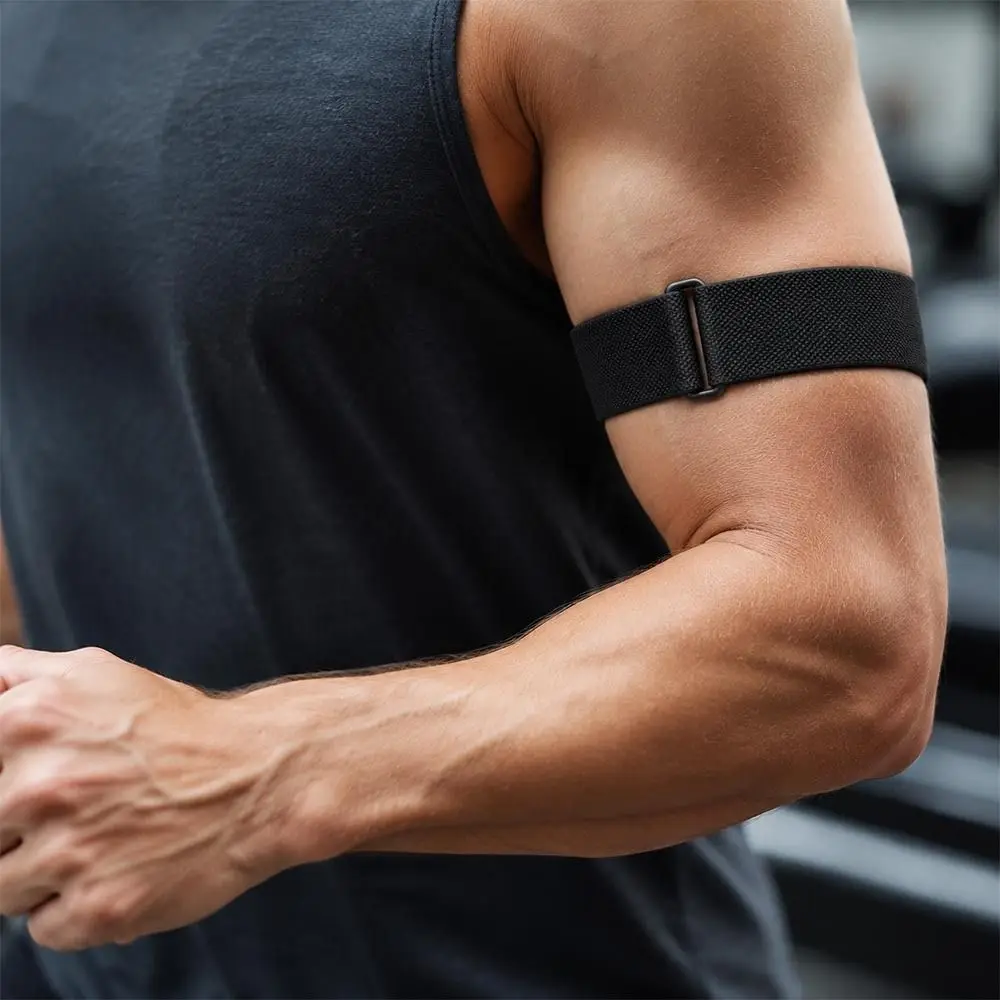 Nylon-Sportarmband, elastisch, verstellbar, Bizepsband, weich, atmungsaktiv, Fitness-Tracker-Armband für Google Fitbit Air für Damen und Herren