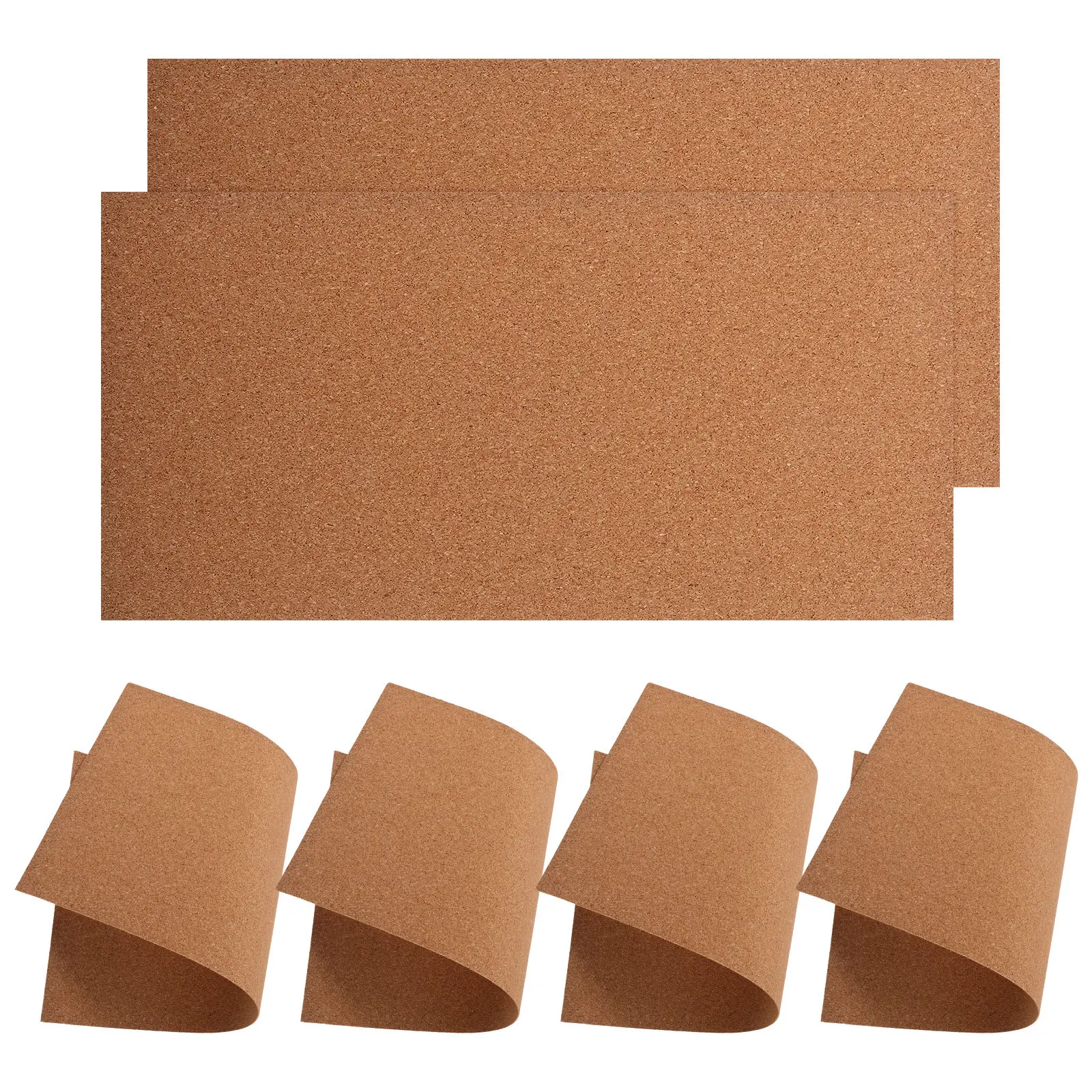 Natural Cork Sheet Roll 6 Pack High Density for DIY Crafts Models Shock Absorbing Moisture Resistant Non Slip