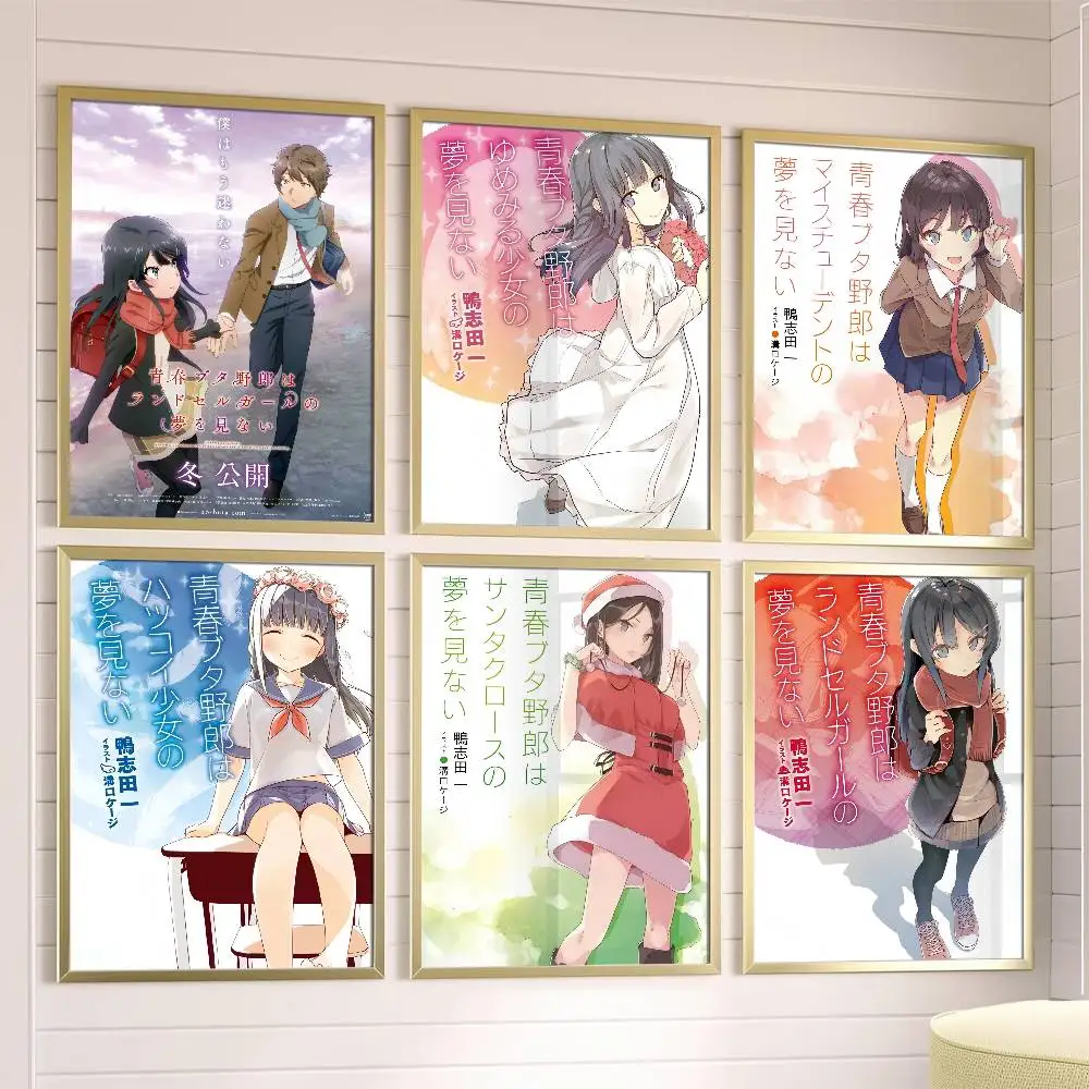 

Rascal Does Not Dream Poster Posters,waterproof Paper Stickers,coffee Shops,bar Living Rooms