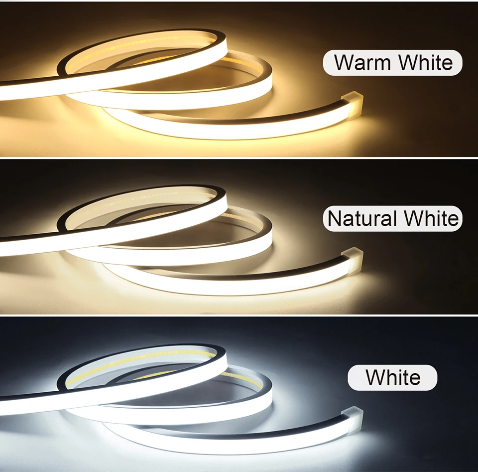 Dimmbare LED-Unterschrankleuchte, COB-Streifen, 24 V, Neonband, Küchen-Schranklampe mit durchdringbarem Holzspiegel, Berührungssensorschalter – Detail 10