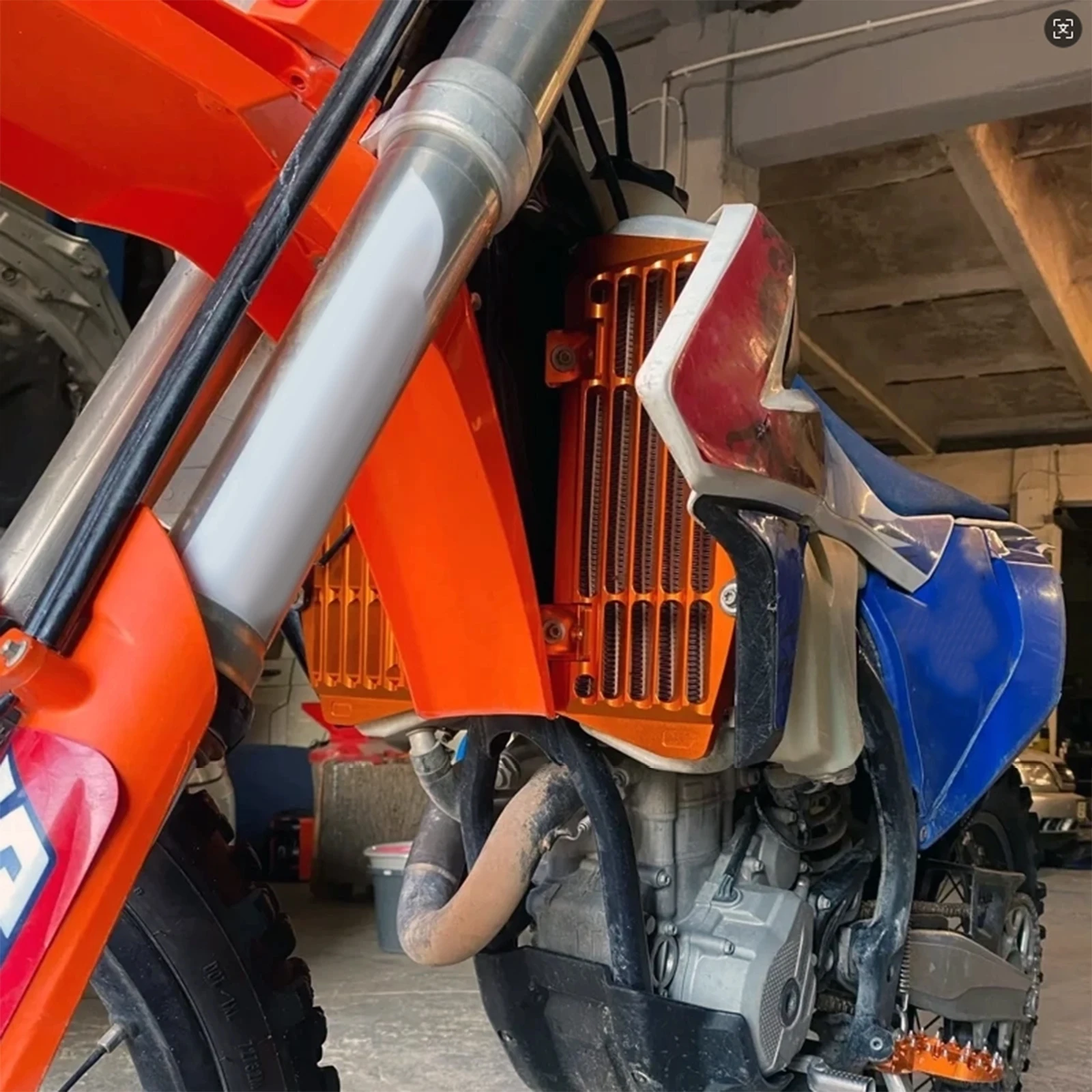 (EU LAGER) Kühlerschutz für KTM EXC 300 250 EXCF 350, für Husqvarna TE 300 FE 250 FE 450 2017-2023, für GasGas EC 300 2021-2023 – Detail 7