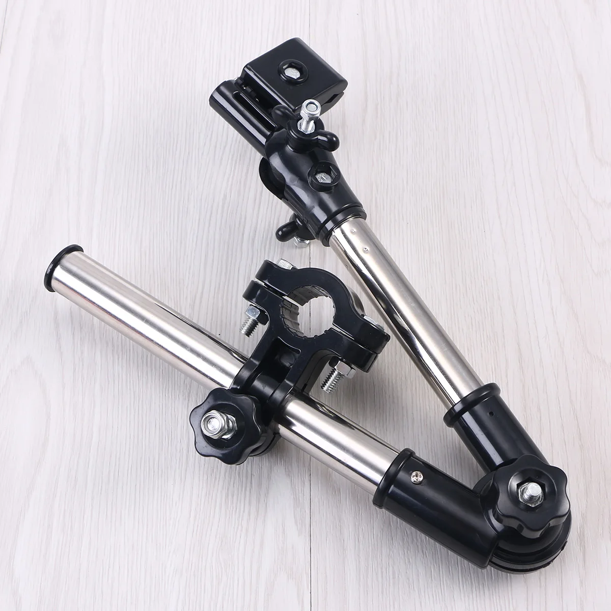 

Adjustable Umbrella Mount Stand For Bike Electric Stroller Deck Chair Wheelchair Clamp Holder Outdoor Rain Sun Protection Black