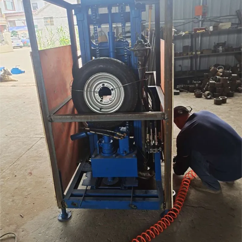 7.5KW/22HP Water Well Drilling Machine Electro-hydraulic Model For Sale Portable Well Drilling Rig Electric Motor