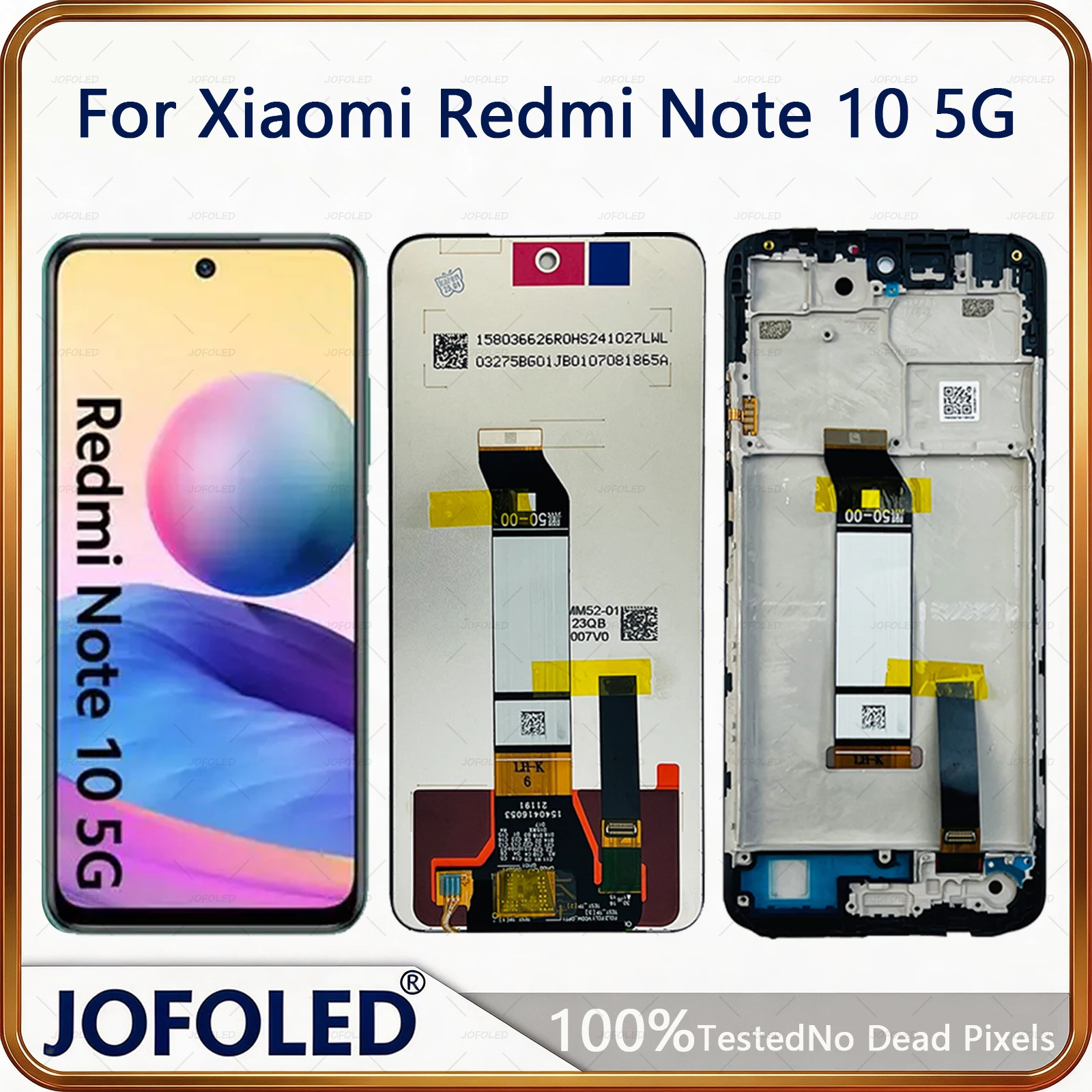 Image of Für Xiaomi Redmi Note 10 5G LCD-Display Touchscreen Digitizer Baugruppe M2103K19G M2103K19C LCD-Bildschirm Ersatzteile