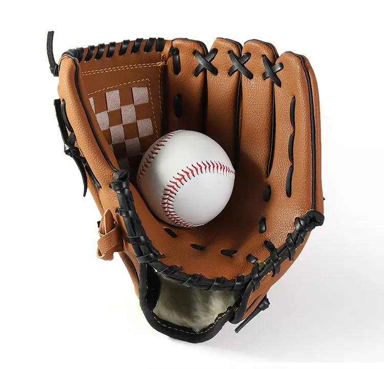 9.5/10.5/11.5/12.5inches Thicken Infield Pitcher Baseball Gloves Softball Gloves Children Teenagers Adults Full Baseball Gloves