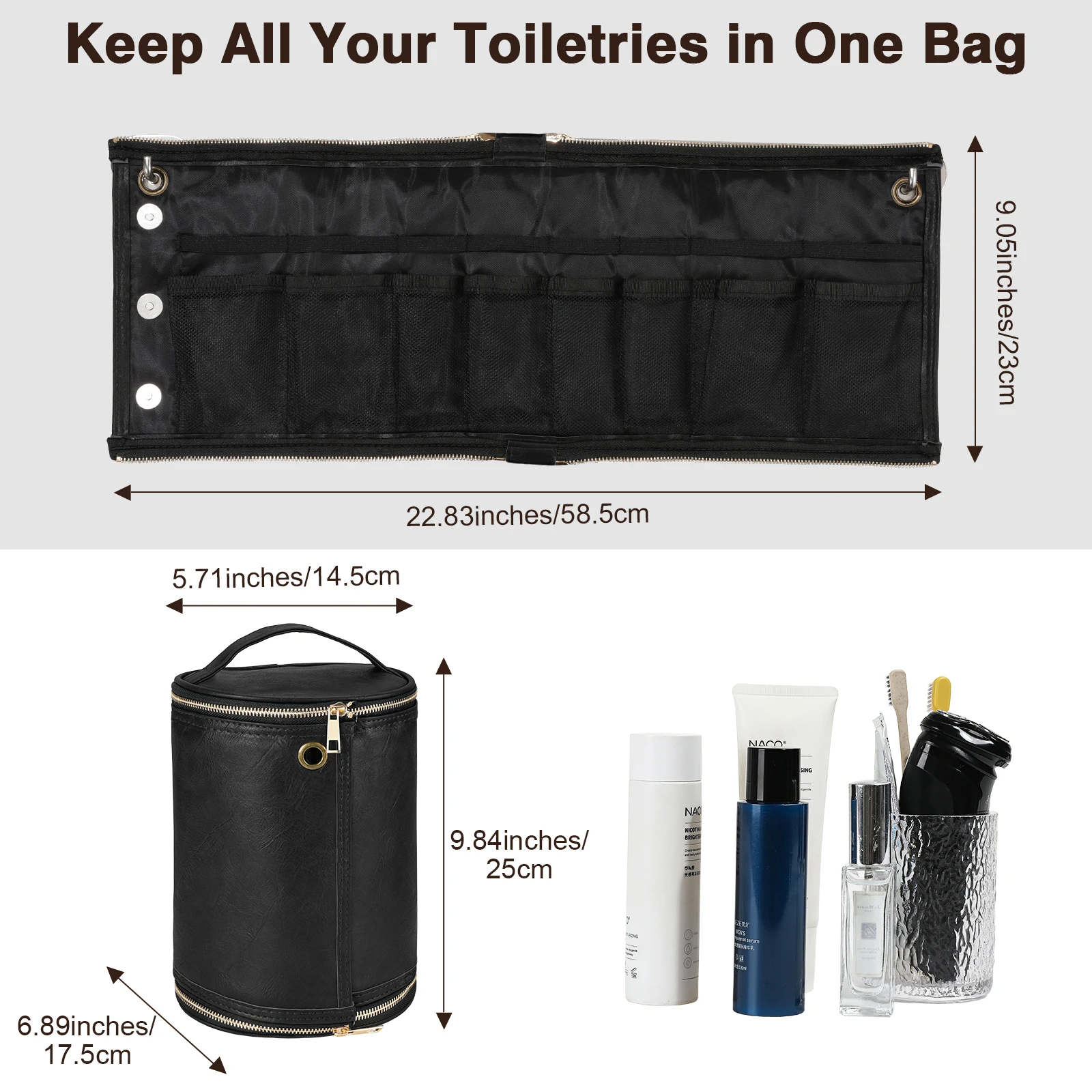 حقيبة أدوات تجميل جلدية للرجال - مراجعة Travel Accessories Pouch For Men وسعره
