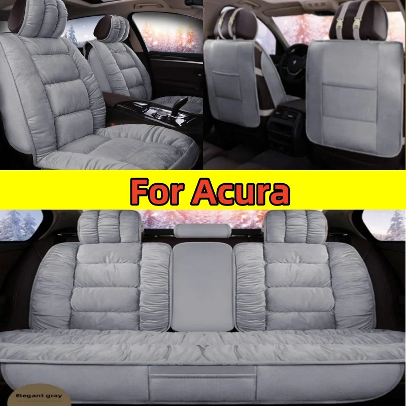 

For Acura TSX 2009-2025 Car seat cover Winter short plush soft comfortable warm thickened and high-end, fully wrapped seat cover