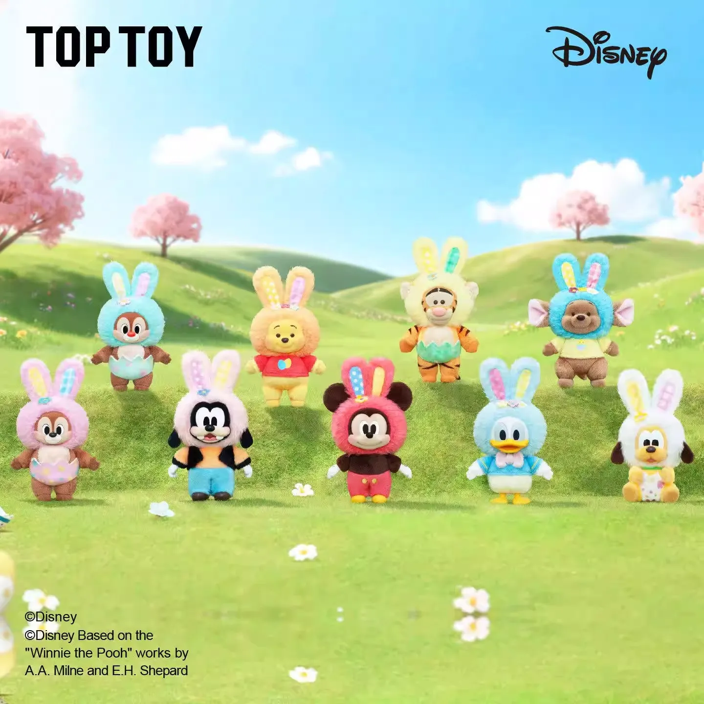 

2026 New Authentic Disney Spring Easter Egg Series Blind Box, Mickey Cartoon Doll Anime Figure Ornament Cute Decoration Gift