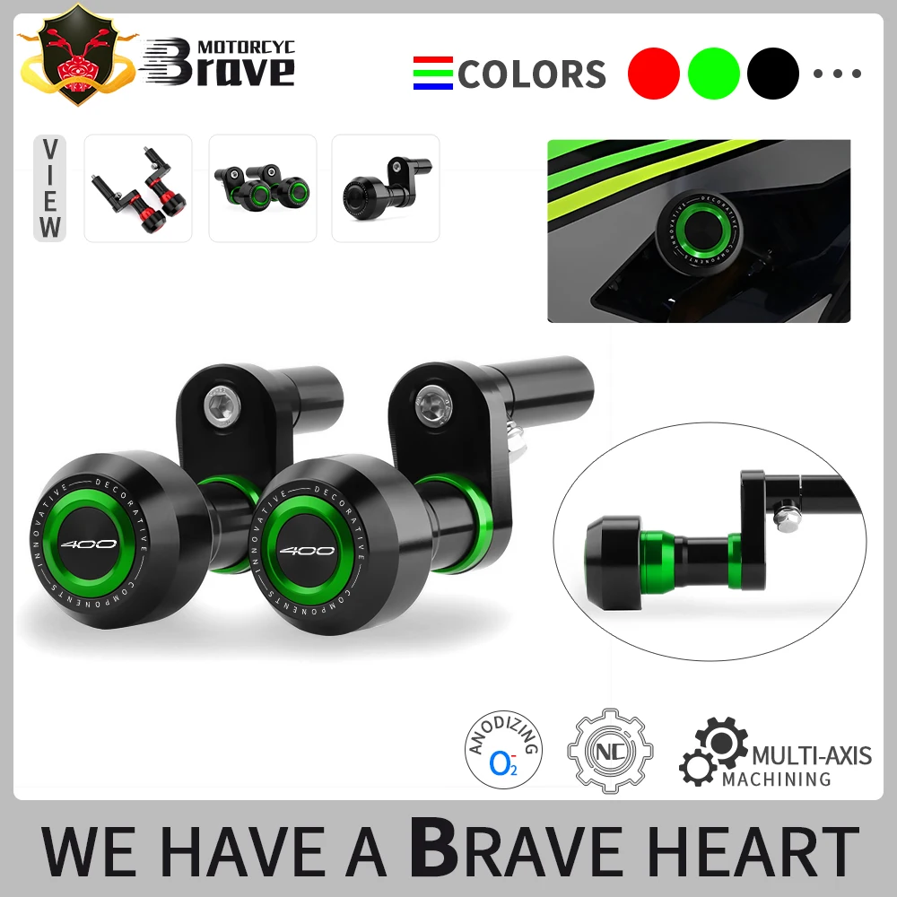 

Аксессуары для мотоциклов, ползунки для рамы, защита от падения, защита от столкновений для Z400 Z 400 2018-2024 Z500 z 500 2024 2025