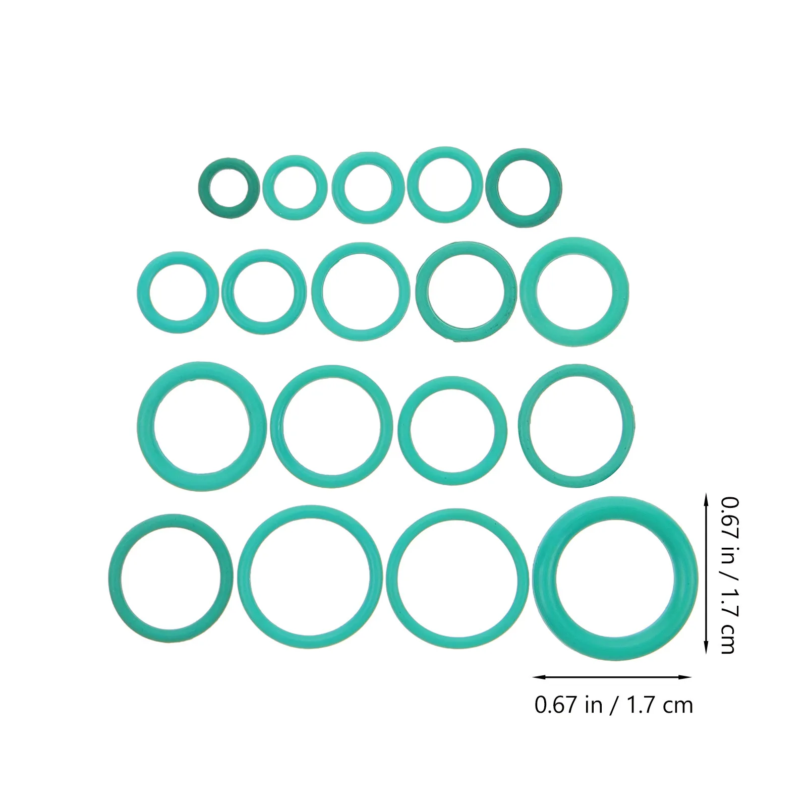 270Pcs Automotive Air Conditioning Compressor O-Rings Seal Kit Butyl Rubber Sealing Gasket for Car Ac Repair Maintenance