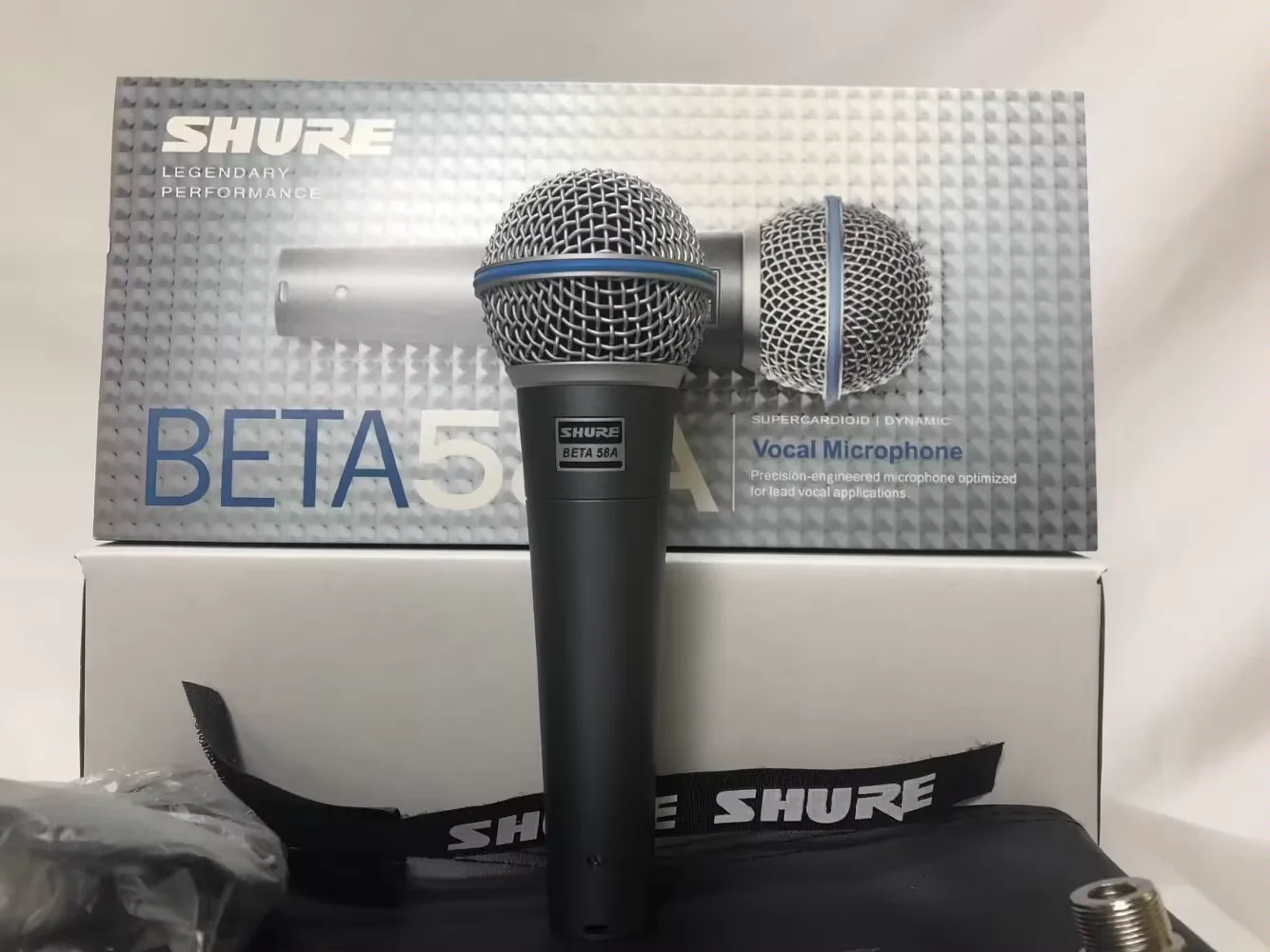 Shure Beta 58A ميكروفون صوتي سلكي ديناميكي للمسرح الاحترافي لعبة كمبيوتر كاريوكي ستوديو مناسبة لجميع الأداء #4