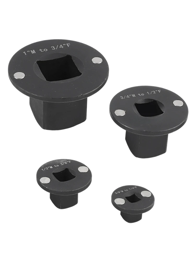 4個セット ロープロファイルソケットアダプターセット ドライブラチェットアダプターセット 自動車DIYツール用 3/4インチから1インチ、1/2インチから3/4インチ、3/8インチから1/4インチ