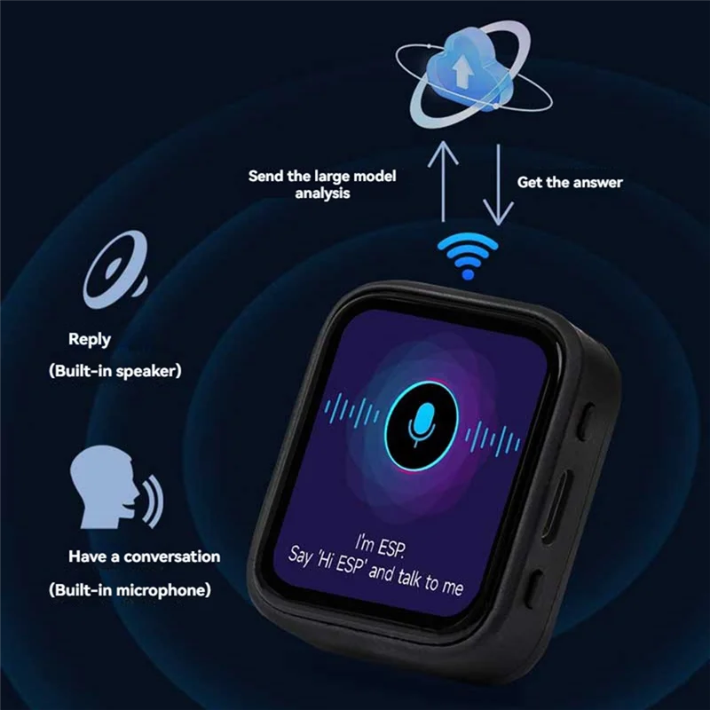 

【ВАРЯЦИЯ】Для Deepseek AI Voice Chat Watch ESP32 S3 Макетная плата 1,8-дюймовый AMOLED сенсорный экран 368X448, программируемый Smart W