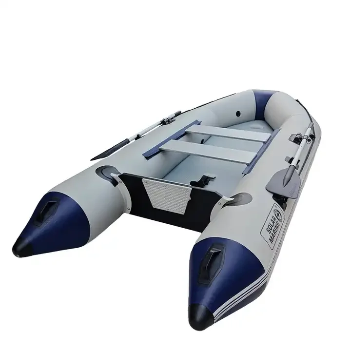 

Thickened 0.9mm Inflatable Assault Boat Kayak With Air Deck Floor Inflatable Fishing Pontoon Boat
