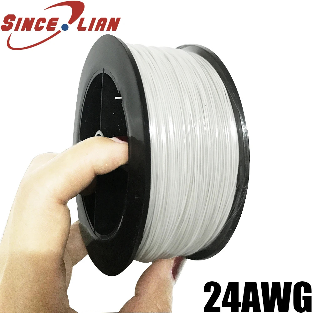 P/N B24-500 US Imports OK Line 153 Meters Wrapping Wire High Temperature Resistant Silver Plated Single Core Conductor 24AWG